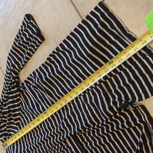 B Design Open Front Striped Lightweight Cardigan Size XL - Picture 3 of 3